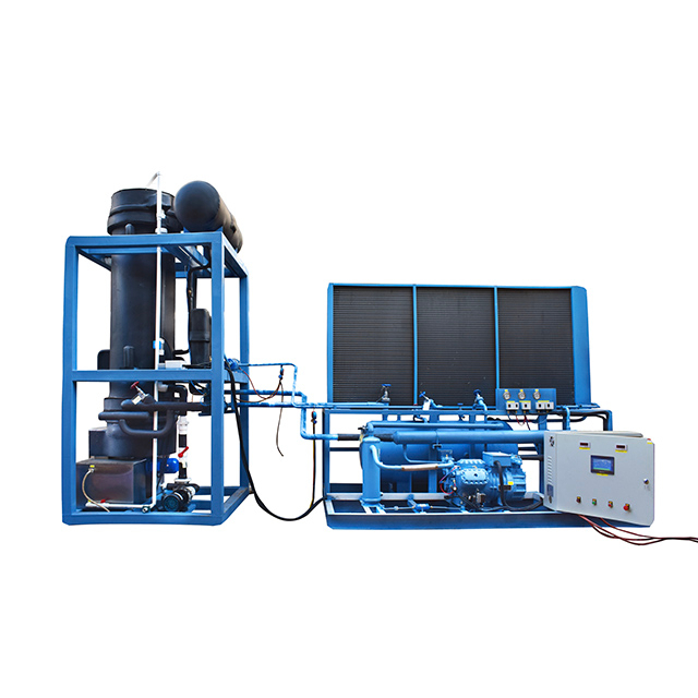 máquina de hielo en tubos